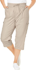 Woman Within Convertible Length Cargo Capri/Bermuda