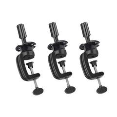 Wig Stand Mannequin Head Holder 3 Pack Black Cosmetology Manikin Stand Mannequin Head Holder Clamp Wig Head Stand Holder for Table Training