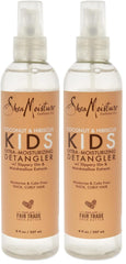 SheaMoisture Kids Extra Moisturizing Detangler Coconut and Hibiscus for Curly Hair Hair Care Product with Shea Butter 8 oz