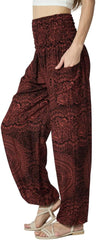 Tranquil Threads High-Waisted Boho Harem Yoga Pants for Women