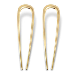 Fsmiling French Hair Pins Tortoise Shell U Shaped 2 Prong Hair Sticks Acetate Chignon Pin for Women Hairstyle Accessories 2 Pack