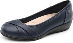 DREAM PAIRS Women's Ballet Flats Business Office Work Dress Shoes Comfortable Dressy Flats for Women