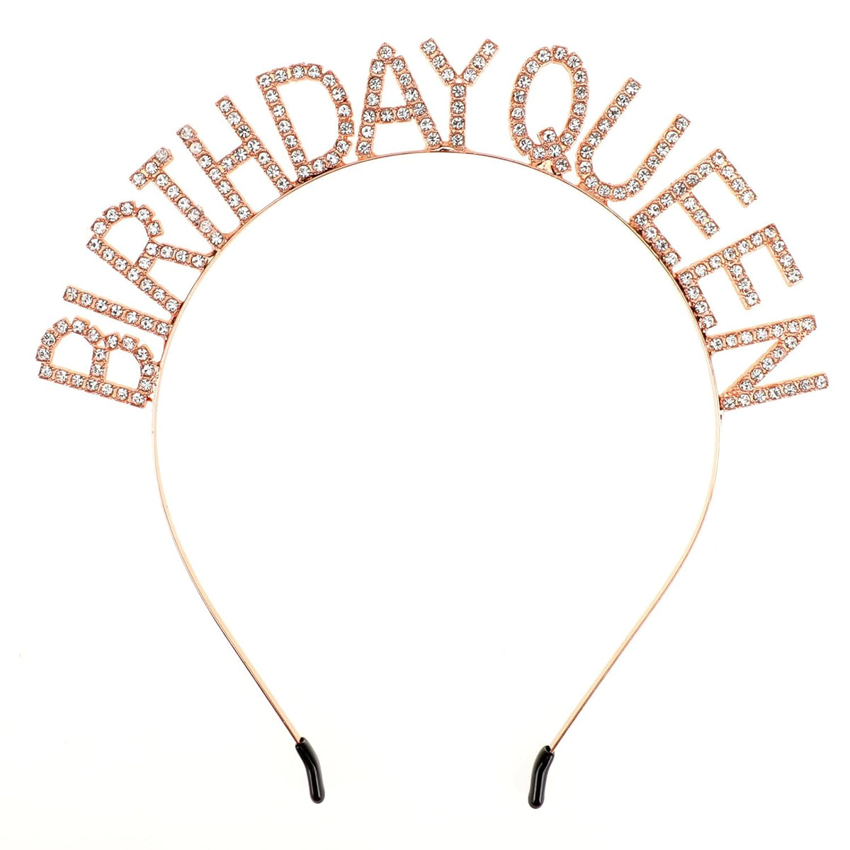 Vin Beauty Birthday Crown Queen Headband Tiara, Happy Birthday Women Gold Headband for Girls(Gold)