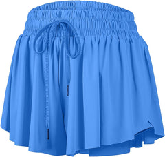 Blaosn Flowy Athletic Shorts for Women Gym Yoga Workout Running Short Pants Tennis Skirt Sweat Skort Casual Summer Clothes