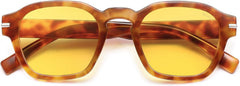 SOJOS Vintage Retro Square Polarized Sunglasses Men Standard Fit Trendy Womens Sun Glasses SJ2382