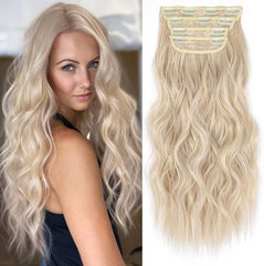 Black Hair Extensions Straight Clip in Hair Extensions Clip ins - Soft and Thick (20 Inches, 4Pcs, #1B)