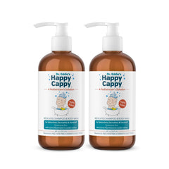 Happy Cappy Cradle Cap Medicated Shampoo and Body Wash with Comb - Baby Dandruff Shampoo, Helps Infants with Seborrheic Dermatitis, Reduces Flakes, Dermatologist Tested, Fragrance Free - 8 fl oz
