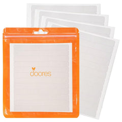 DOORES Hair Extension Tape Tabs, 72pcs Double Sided Replacement Tape Adhesive Invisible No Residue Transparent Tapes for Hair Extensions, 72 Tabs (4 x 0.8 cm/1.57 x 0.31 inch)
