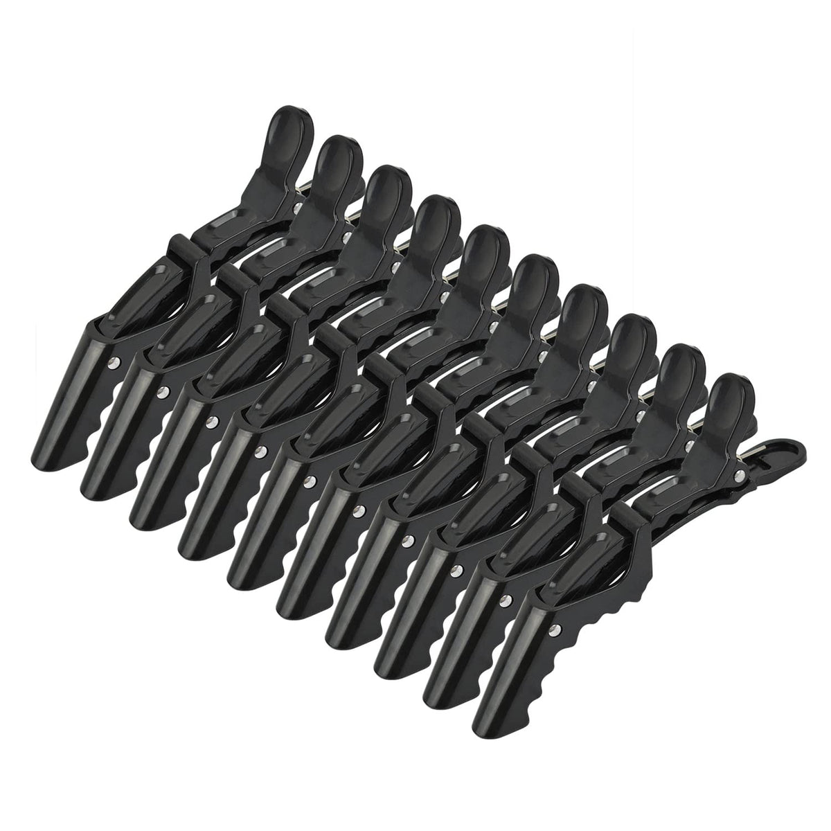 10 Pcs Hair Clips for Women – Alligator Styling Sectioning Clips Professional Barber Clips of Salon (Black)