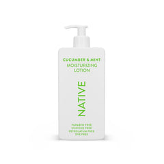 Native Body Lotion Contains Naturally Derived Plant-Based Moisturizers for Women and Men | Restores Dry Skin, Cucumber & Mint, 16.5 fl oz