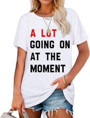 A Lot Going On at The Moment Shirt Women Country Music Concert Shirts Cute Nashville Outfit Oversized Graphic Tees