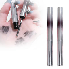 Iron Wand Mascara, Waterproof 3D Curling Eyelash Iron Metal Rod Mascara, Long Lasting Lash Extensions Mascaras Natural Non-Smudged Curling Brushless Metal Wand Mascaras (Brown,1pc)
