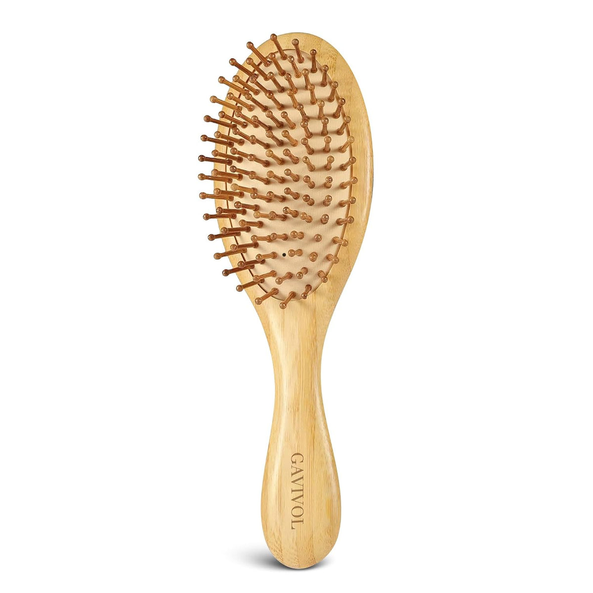 Bamboo Hair Brush, Paddle Detangling Brush for Scalp Massage & Hair Growth, Anti-Frizz & Static-Free, for Thick, Thin, Curly & Dry Hair
