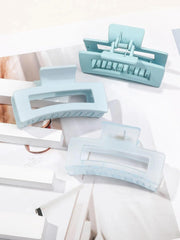 Hair Clips for Women - Big Square Claw Clips for Thick Thin Medium Fine Hair 3 Pcs Jaw Clamps Hair Accessories for Women Strong Hold