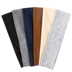 TERSE Fashion Women's Headbands for Short Hair Non Slip Elastic Floral Hairbands, Soft Fabric 2 Inches Thick Stripe Head Bands for Girls, Valentine's Day Heart Headbands