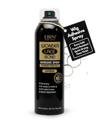 EBIN NEW YORK Wonder Lace Bond Adhesive Spray Supreme - Extreme Firm Hold 6.08oz/ 180mL | Supreme Use, Fast Drying, No Residue, No Build-up, Powerful Hold, All-Day Hold, Easy Daily Wig Install