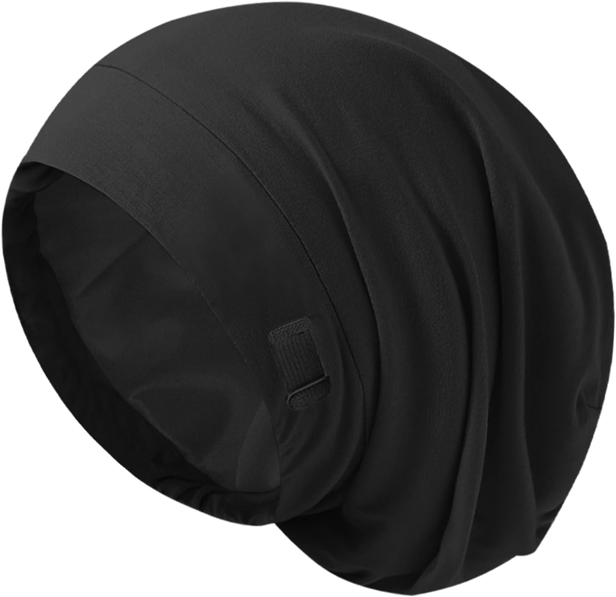 Silk Bonnet for Sleeping Women, Adjustable Silky Satin Lined Sleep Cap, Silk Hair Wrap Slouch Beanie Hat