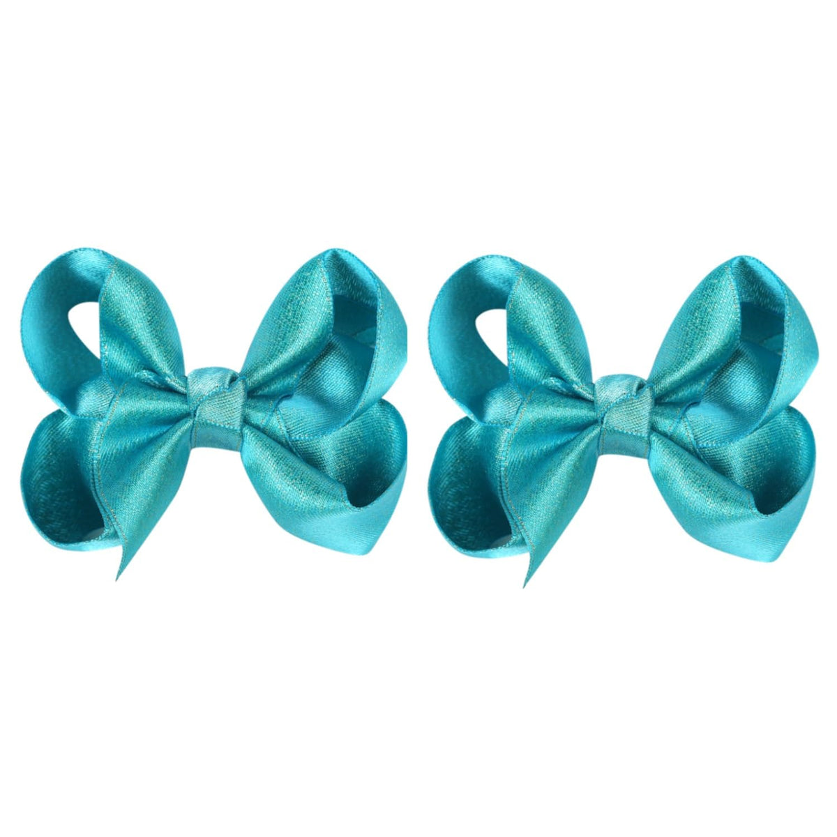 3-Inch Boutique Hair Clips for Baby Girls, Toddlers, and Teens - Set of 2 (Gold)