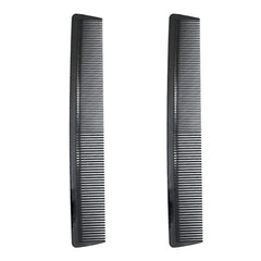 Avenoir Carbon Fiber Cutting Comb - Professional 8.3" Anti-Static Heat Resistant Fine and Wide Tooth Comb for All Hair Types, 2 Pack