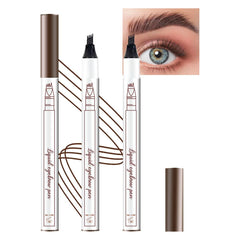 Eyebrow Ink Pencil by Brow Stylist -Micro 4 Point Brow Pen Lift & Snatch Eyebrow Pen Kits,Long-Lasting Waterproof Natural Eyebrow Hair (B-1Pc 05# Black)