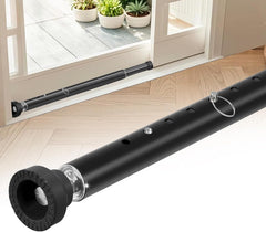 Sliding Door Security Bar, 17-55 inch Adjustable Patio Door Security bar with Rubber Tips, Heavy Duty Window Security Bars for Home Security, 2 Pack, Black