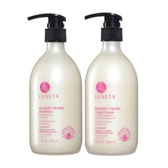 Luseta Rice Water Shampoo and conditioner Set Strengthening & Nourishing Revitalizes Shine for All Hair Types Hydrating & Frizz Control for Women and Men 16.9oz*2