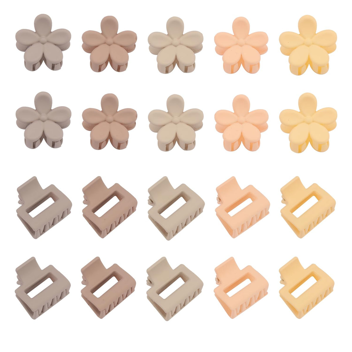 SuPoo 80 Pcs Butterfly and Floral Hair Accessories: Mini Clips, Tiny Colorful Claws for Girls, Babies, Toddlers, Y2K Style