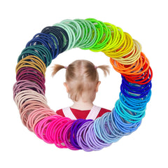 Small Hair Ties,20 Multicolors Small Hair Elastic,No Crease Hair Ties Elastics,Hair Ponytail Holders Hair Accessories for Little Girls Kids(Diameter 2 cm)
