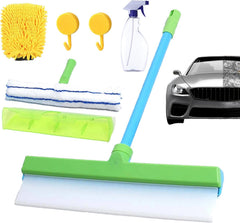 Gleagarden Alisanda Recyclable Silicone Window Squeegee Kit, Rotatable Rubber Squeegee and Microfiber Scrubber, 2025 New Window Cleaning Squeegee Kit, for Home Shower Car Windshield (1PCS)