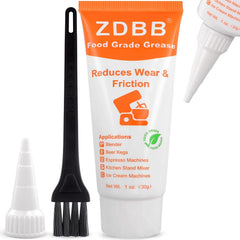 Food Grade Grease Lubricant for Kitchenaid Mixer NSF H1 Food Service Equipment Lube Coffee Machine Grease for Soft Serve Machines Yogurt Ice Cream Machine, Prevent Wear and Rust, 1 oz 2-Pack