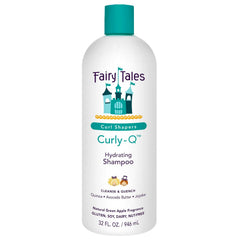 Fairy Tales Curly Q Hydrating Kids Shampoo 12oz and Conditioner 8oz - Paraben, Sulfate, Gluten, and Nut Free - For All Curl Types Including Multi Cultural Hair (2 Pack)