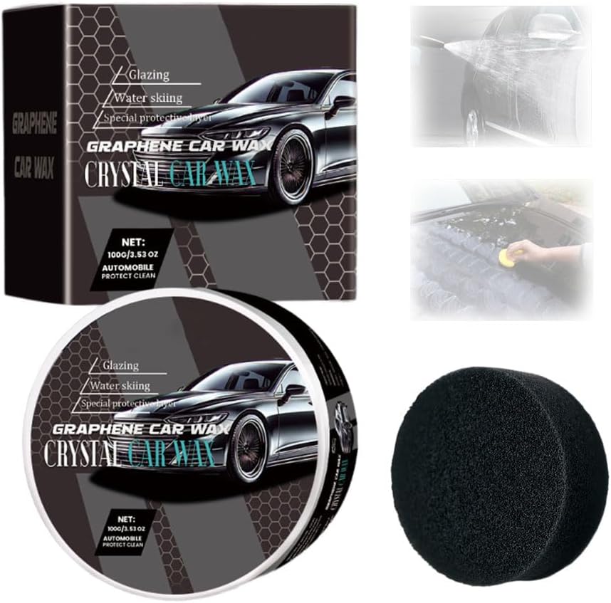 Ceramic Coating Wax Kit for Cars,Lasting Protection Automotive Coating Polishing Wax with Sponge,Ceramic Cream for All Cars (1PCS)