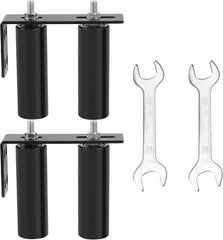6"Gate Roller Guide,Sliding Gate Hardware with L-Sliding Gate Brackets,Sliding Gate Kit,Universal Adjustable Heavy Duty Sliding Gate Rollers,Rolling Gate Hardware Kit (2Pack)