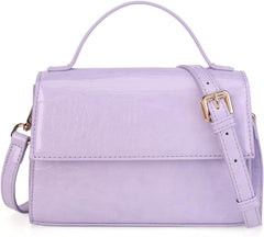 Gladdon Small Leather Crossbody Purse for Women Trendy Ladies Top Handle Shoulder Bags