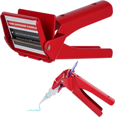 FACULX Tube Extrusion Tool, Tube Grip, Tube Dispenser Tool for Squeeze, Efficient Squeeze Control for RTV Tube, Reduces Waste & Maximizes Material Use (Black)