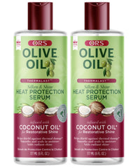 ORS Olive Oil Heat Protection Hair Serum infused with Coconut Oil for Restorative Shine 6 Ounces