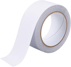 CRASPIRE White Non Slip Tape Matte Adhesive Tape 1in x 16.5ft PVC Frosted Foggy Translucent Non Skid Grip Waterproof Finish Invisible Indoor Outdoor Label Sticker for Shower Floor Furniture Bathroom