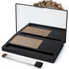 Root Touch Up Hair Color Powder for Women - Gray Coverage Hairline Concealer Medium Brown - Built-in Applicator Bald Spot Cover Up - Sweat Resistant