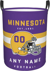 Custom San Francisco Laundry Hamper - Personalized Football Style Laundry Basket - Customized Name And Number - Dirty Clothes Hamper Waterproof Large Capacity Hamper for Bedroom Bathroom Living Room