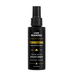 Live Bearded Utility Spray - All Purpose Cologne with Natural Fragrance - Made in the USA - 3.4 fl oz Bottle | American Scent - Cedar, Vetiver, Bergamont