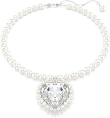 Swarovski Ariana Grande Collection, Clear Crystal & Pearls, Rhodium Finish, Necklaces, Earrings and Bracelets