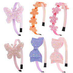 Toddler Headband with bow little girl headbands glitter headband for girls headband for little girl hair accessories sparkly hair bands for kids