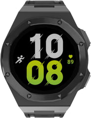 Luxury watch Case band Mod Kit For Galaxy Watch 5 pro 45MM 4 5 44mm Alloy Protective Cover Silicone Strap