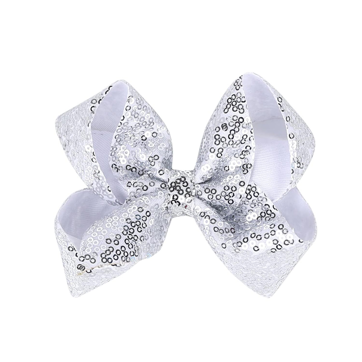 5 Inches Sequins Large Bows Alligator Hair Clip Hair Barrettes Accessories for Women Teens Girls Kids (Pink)