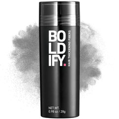 BOLDIFY Hair Fibers (12g) - Fill In Thinning and Fine Hair for an Instantly Fuller, Thicker Look - 14 Shades for Women & Men - Black
