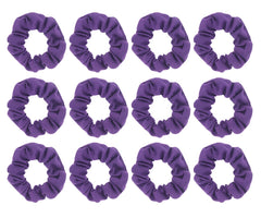 SUSULU Pack of 16pcs Cotton Hair Scrunchies Single Jersey Solid Color Ponytail Holders Elastic Hair Ties for Women Accessories