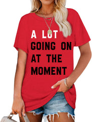 A Lot Going On at The Moment Shirt Women Country Music Concert Shirts Cute Nashville Outfit Oversized Graphic Tees