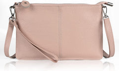 befen Genuine Leather Wristlet Clutch Wallet Purses Small Crossbody Bags for Women with RFID Blocking Card Slots