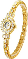 MASTOP Fashion Retro Women's Round Small Dial Watch Diamond Luxury Quartz Analog Dress Party Evening Watch Waterproof Wristwatch