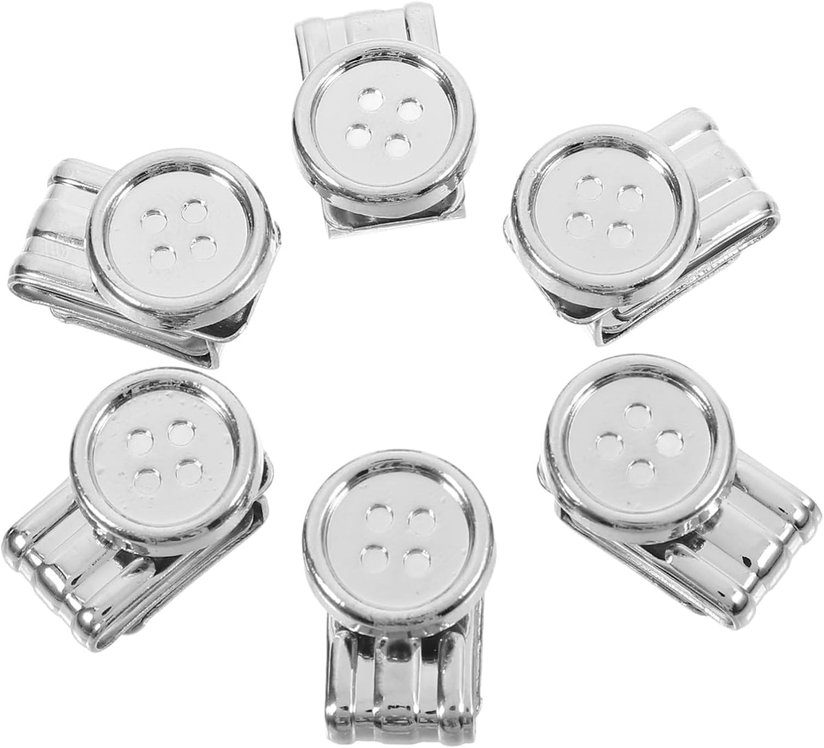 HOMSFOU Metal Adjustment Buckle Button Suspenders for Men Pants Suspender Buttons Suspender Clips Heavy Duty